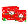 Red Christmas gift bag with Santa Claus pattern festive decoration gift box packaging Item Picture